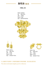 Jewelry set Filigree Set White Wax Casting Resin 3D Printing Service HML-03