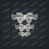 Jewelry set Filigree Necklace White Wax Casting Resin 3D Printing Service HML-04-N
