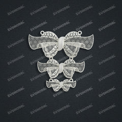 Jewelry set Filigree Set White Wax Casting Resin 3D Printing Service HML-04