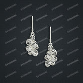 Jewelry set Filigree Earrings White Wax Casting Resin 3D Printing Service HML-05-E