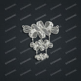 Jewelry set Filigree Necklace White Wax Casting Resin 3D Printing Service HML-05-N