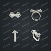 Jewelry set Filigree Ring White Wax Casting Resin 3D Printing Service HML-07-R