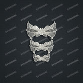 Jewelry set Filigree Necklace White Wax Casting Resin 3D Printing Service HML-08-N