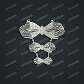 Jewelry set Filigree Necklace White Wax Casting Resin 3D Printing Service HML-10-N