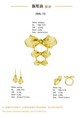 Jewelry set Filigree Set White Wax Casting Resin 3D Printing Service HML-10