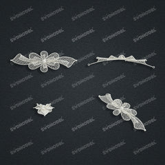 Jewelry set Filigree Bracelet White Wax Casting Resin 3D Printing Service FNM-01-B