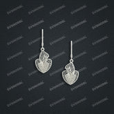 Jewelry set Filigree Earrings White Wax Casting Resin 3D Printing Service HNM-01-E
