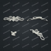 Jewelry set Filigree Bracelet White Wax Casting Resin 3D Printing Service FNM-02-B