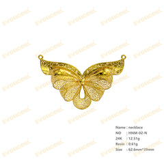 Jewelry set Filigree Necklace White Wax Casting Resin 3D Printing Service HNM-02-N