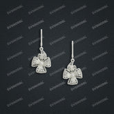 Jewelry set Filigree Earrings White Wax Casting Resin 3D Printing Service HNM-03-E