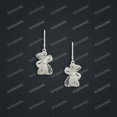 Jewelry set Filigree Earrings White Wax Casting Resin 3D Printing Service HNM-04-E