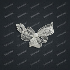 Jewelry set Filigree Necklace White Wax Casting Resin 3D Printing Service HNM-04-N