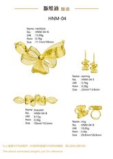 Jewelry set Filigree Set White Wax Casting Resin 3D Printing Service HNM-04