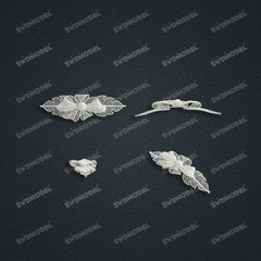 Jewelry set Filigree Bracelet White Wax Casting Resin 3D Printing Service FNM-05-B