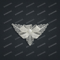 Jewelry set Filigree Necklace White Wax Casting Resin 3D Printing Service HNM-05-N