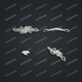 Jewelry set Filigree Bracelet White Wax Casting Resin 3D Printing Service FNM-06-B