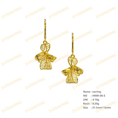 Jewelry set Filigree Earrings White Wax Casting Resin 3D Printing Service HNM-06-E