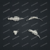Jewelry set Filigree Bracelet White Wax Casting Resin 3D Printing Service FNM-08-B