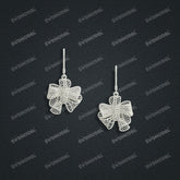 Jewelry set Filigree Earrings White Wax Casting Resin 3D Printing Service HNM-08-E