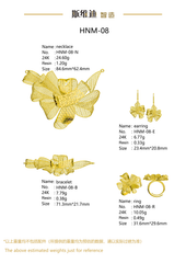 Jewelry set Filigree Set White Wax Casting Resin 3D Printing Service HNM-08