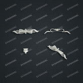 Jewelry set Filigree Bracelet White Wax Casting Resin 3D Printing Service FNM-09-B