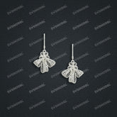 Jewelry set Filigree Earrings White Wax Casting Resin 3D Printing Service HNM-09-E