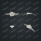 Jewelry set Filigree Bracelet White Wax Casting Resin 3D Printing Service FNM-10-B