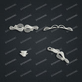 Jewelry set Filigree Bracelet White Wax Casting Resin 3D Printing Service FNM-11-B