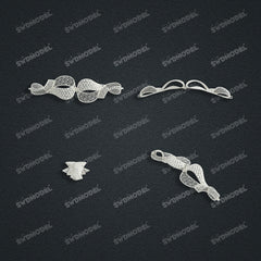 Jewelry set Filigree Set White Wax Casting Resin 3D Printing Service HNM-11