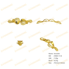 Jewelry set Filigree Bracelet White Wax Casting Resin 3D Printing Service FNM-11-B
