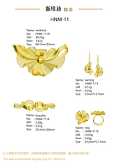 Jewelry set Filigree Set White Wax Casting Resin 3D Printing Service HNM-11