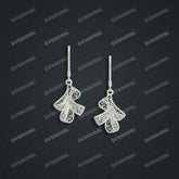 Jewelry set Filigree Earrings White Wax Casting Resin 3D Printing Service HNM-12-E