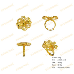 Jewelry set Filigree Ring White Wax Casting Resin 3D Printing Service HNM-12-R