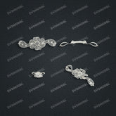Jewelry set Filigree Bracelet White Wax Casting Resin 3D Printing Service FNM-13-B