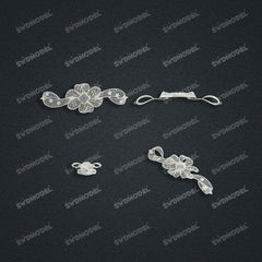 Jewelry set Filigree Set White Wax Casting Resin 3D Printing Service HNM-13