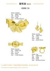 Jewelry set Filigree Set White Wax Casting Resin 3D Printing Service HNM-14