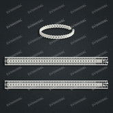 Miami Cuban Chain Casting White Wax 3D Printing Service SWDB-075-W6-074