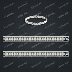 Miami Cuban Chain Casting White Wax 3D Printing Service SWDB-075-W6-074