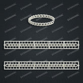 Miami Cuban Chain Casting White Wax 3D Printing Service SWDB-083-W8.7-015