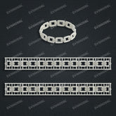 Miami Cuban Chain Casting White Wax 3D Printing Service SWDB-085-W10-07