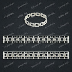 Miami Cuban Chain Casting White Wax 3D Printing Service SWDB-085-W10-07