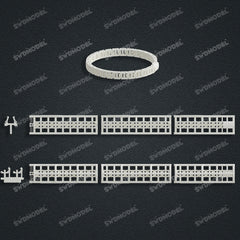 Miami Cuban Chain Casting White Wax 3D Printing Service SWDB-089-W6-04