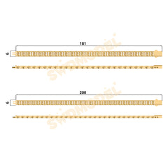 Miami Cuban Chain Casting White Wax 3D Printing Service SWDB-089-W6-04