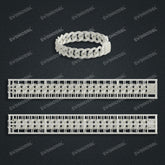 Miami Filigree Chain Casting White Wax 3D Printing Service SWDB-091-W12.4-07