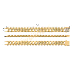 Miami Filigree Chain Casting White Wax 3D Printing Service SWDB-091-W12.4-07