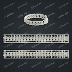 Miami Filigree Chain Casting White Wax 3D Printing Service SWDB-091-W12.4-07