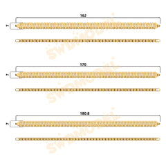 Miami Watch Band Chain Casting White Wax 3D Printing Service SWDB-093-W7-09