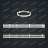 Miami Watch Band Chain Casting White Wax 3D Printing Service SWDB-098-W6.3-018