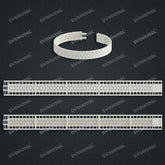 Miami Watch Band Chain Casting White Wax 3D Printing Service SWDB-103-W10-029