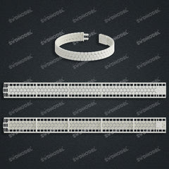 Miami Watch Band Chain Casting White Wax 3D Printing Service SWDB-103-W10-029